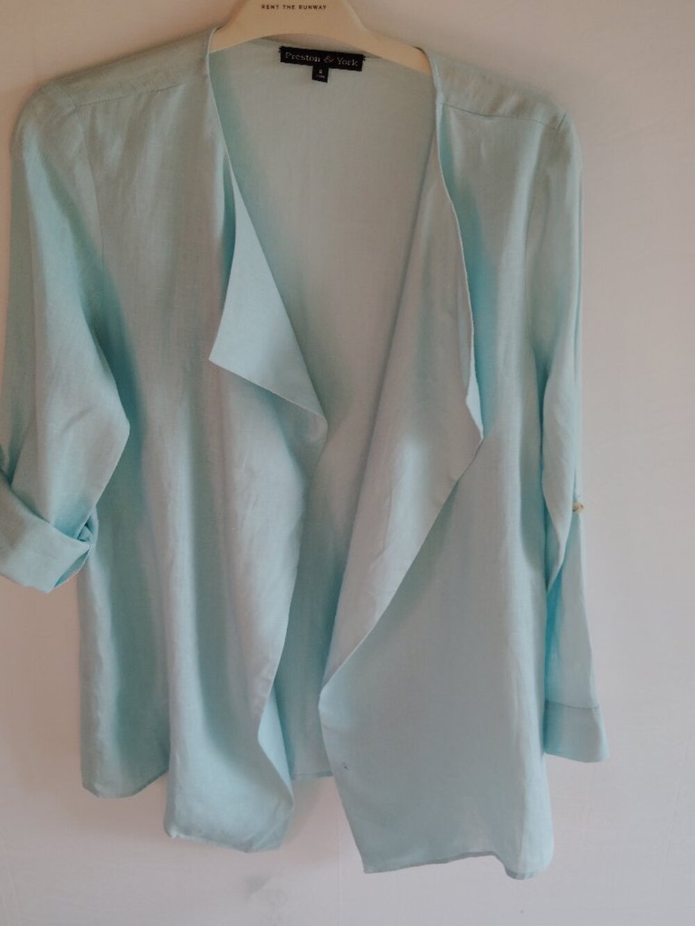 Preston & York Long sleeve drape cardigan SZ 6